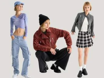 Ženy v módních stylu 90. let