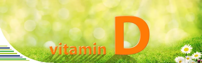 Vitamín D na zelené trávě s květy