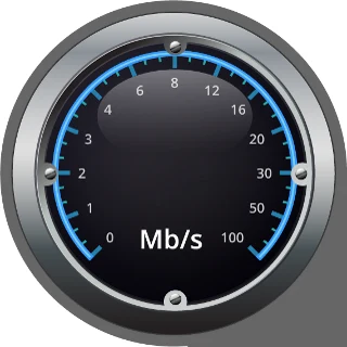 Digitální měřič rychlosti internetu v Mb/s